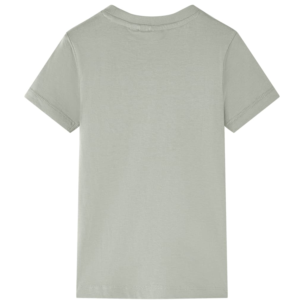 Tricou pentru copii, kaki deschis, 128 GartenMobel Dekor
