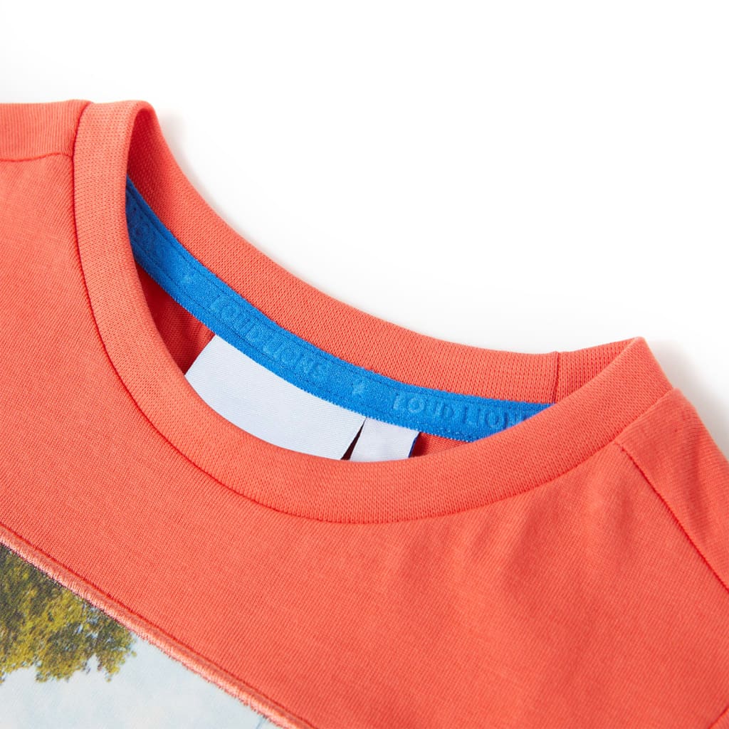 Tricou pentru copii, roșu deschis, 104 GartenMobel Dekor
