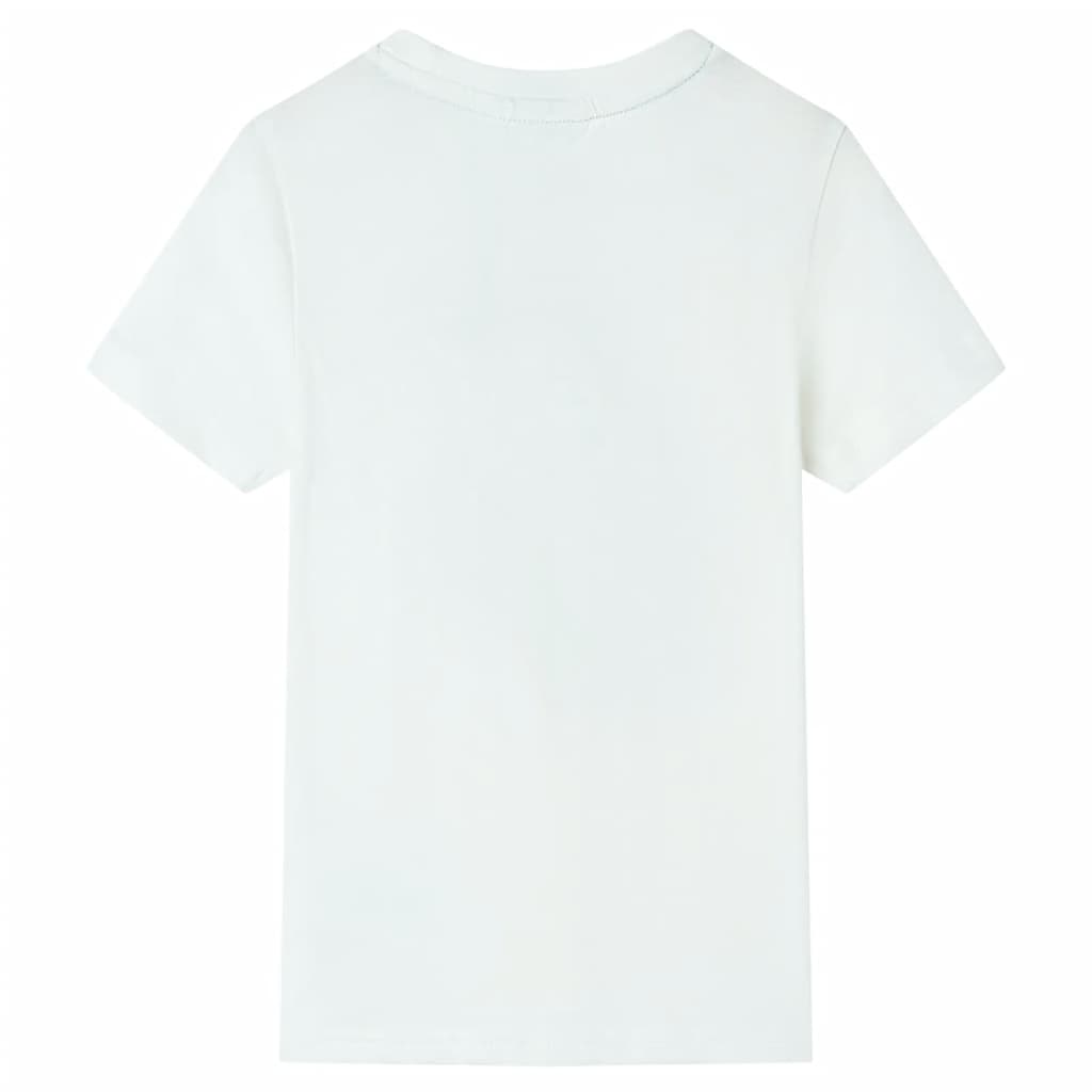 Tricou pentru copii cu mâneci scurte, ecru, 104 GartenMobel Dekor