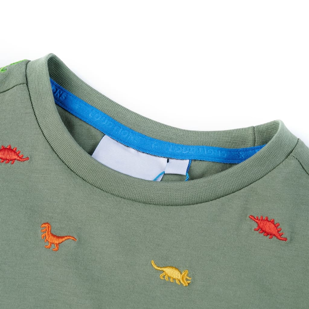 Tricou pentru copii cu mâneci scurte, kaki, 116 GartenMobel Dekor