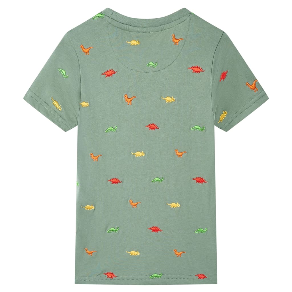 Tricou pentru copii cu mâneci scurte, kaki, 116 GartenMobel Dekor