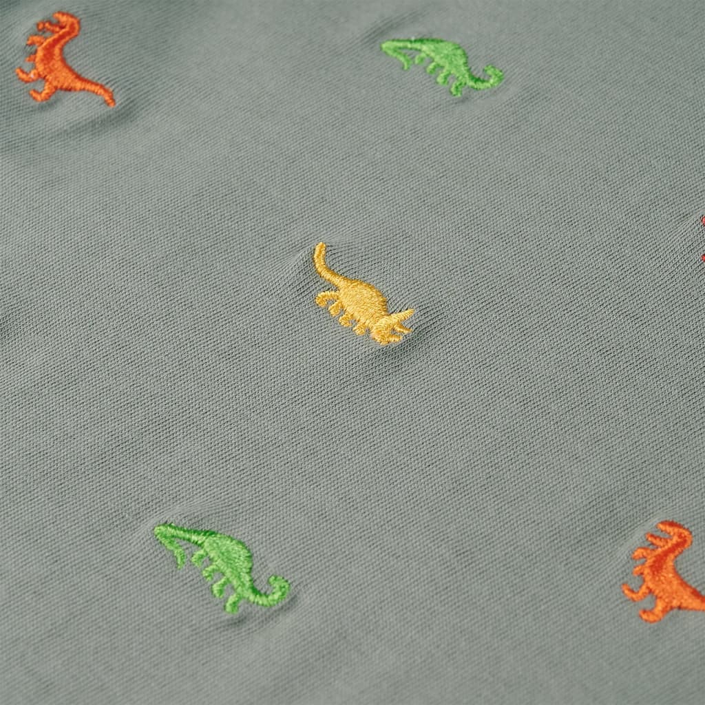 Tricou pentru copii cu mâneci scurte, kaki, 128 GartenMobel Dekor
