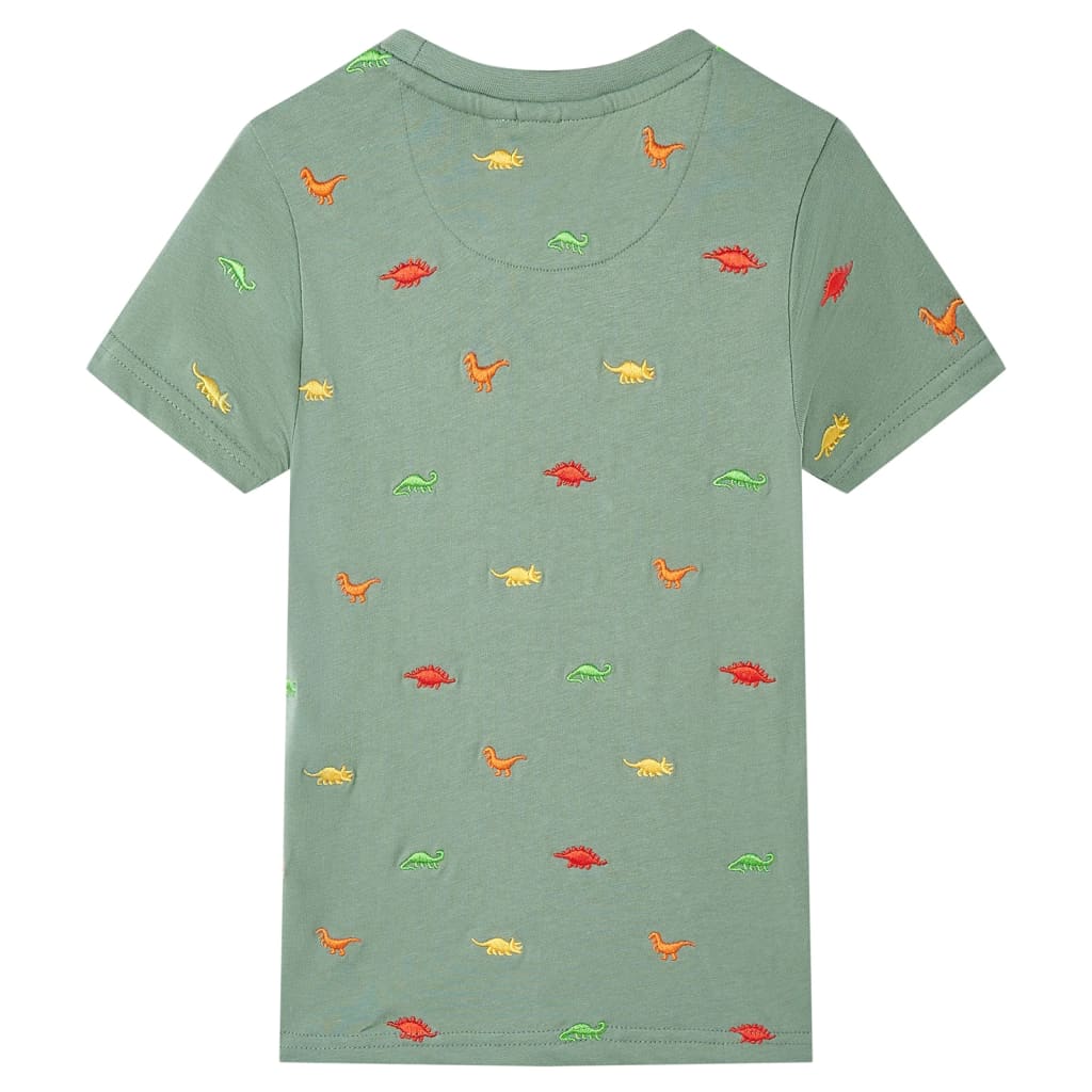 Tricou pentru copii cu mâneci scurte, kaki, 128 GartenMobel Dekor