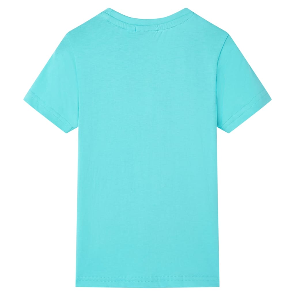 Tricou pentru copii cu mâneci scurte, turcoaz, 128 GartenMobel Dekor