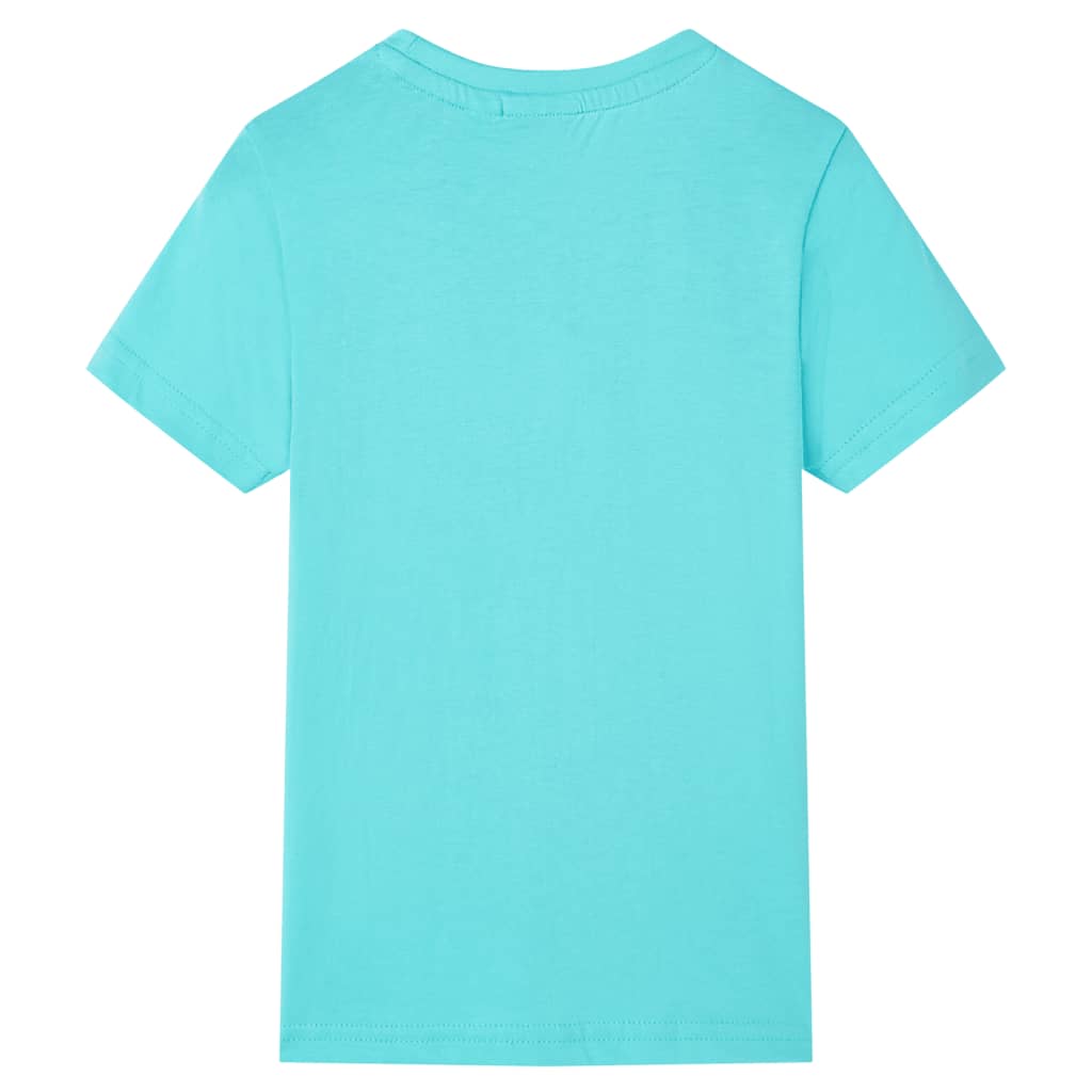 Tricou pentru copii cu mâneci scurte, turcoaz, 92 GartenMobel Dekor