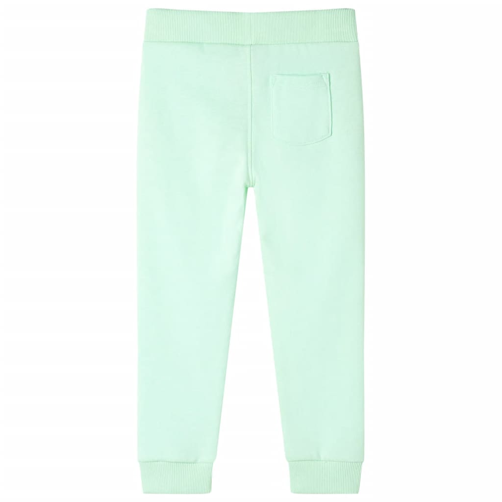 Pantaloni de trening pentru copii, verde aprins, 140 GartenMobel Dekor