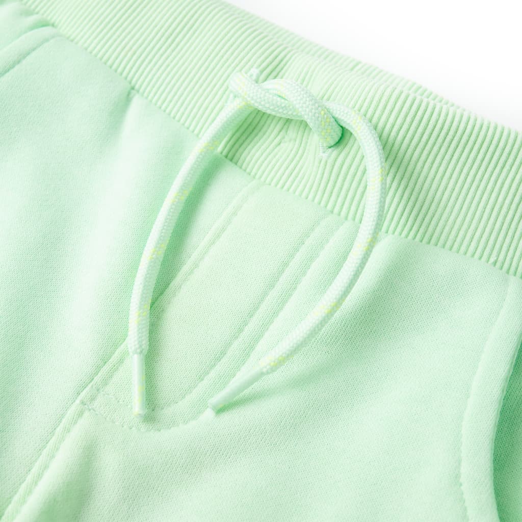 Pantaloni de trening pentru copii, verde aprins, 140 GartenMobel Dekor