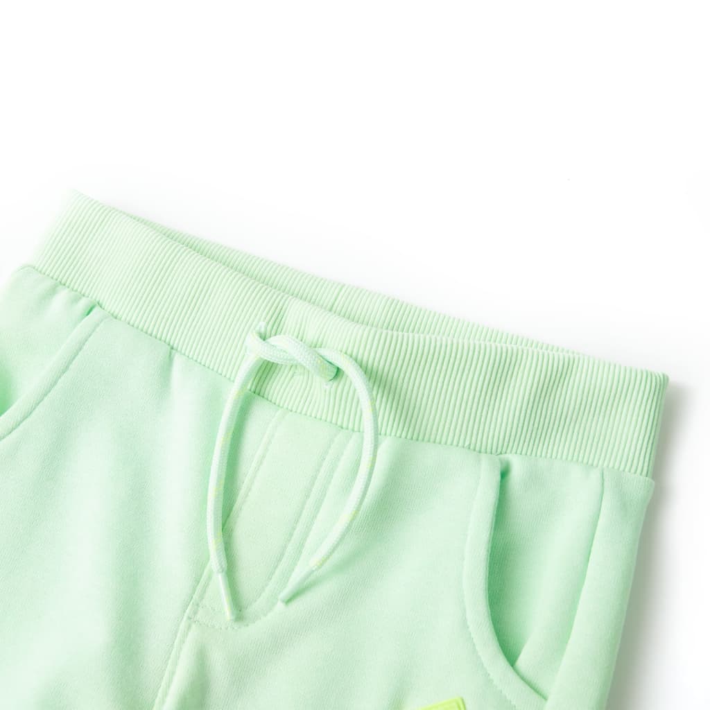 Pantaloni de trening pentru copii, verde aprins, 140 GartenMobel Dekor
