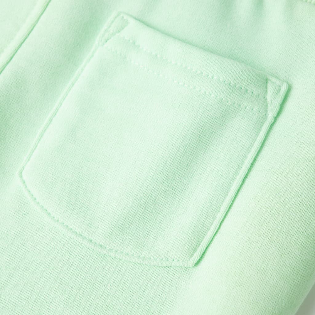 Pantaloni de trening pentru copii, verde aprins, 140 GartenMobel Dekor