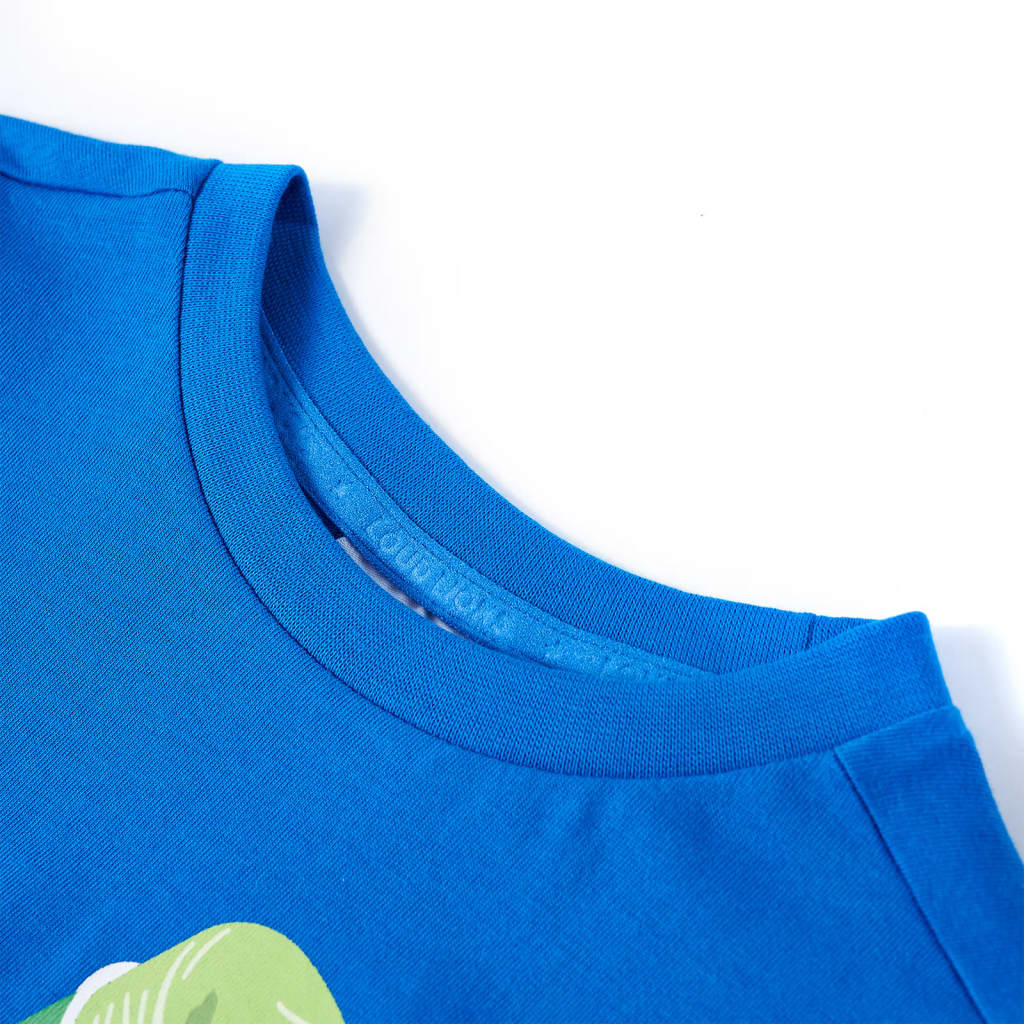 Tricou pentru copii, albastru aprins, 92 GartenMobel Dekor