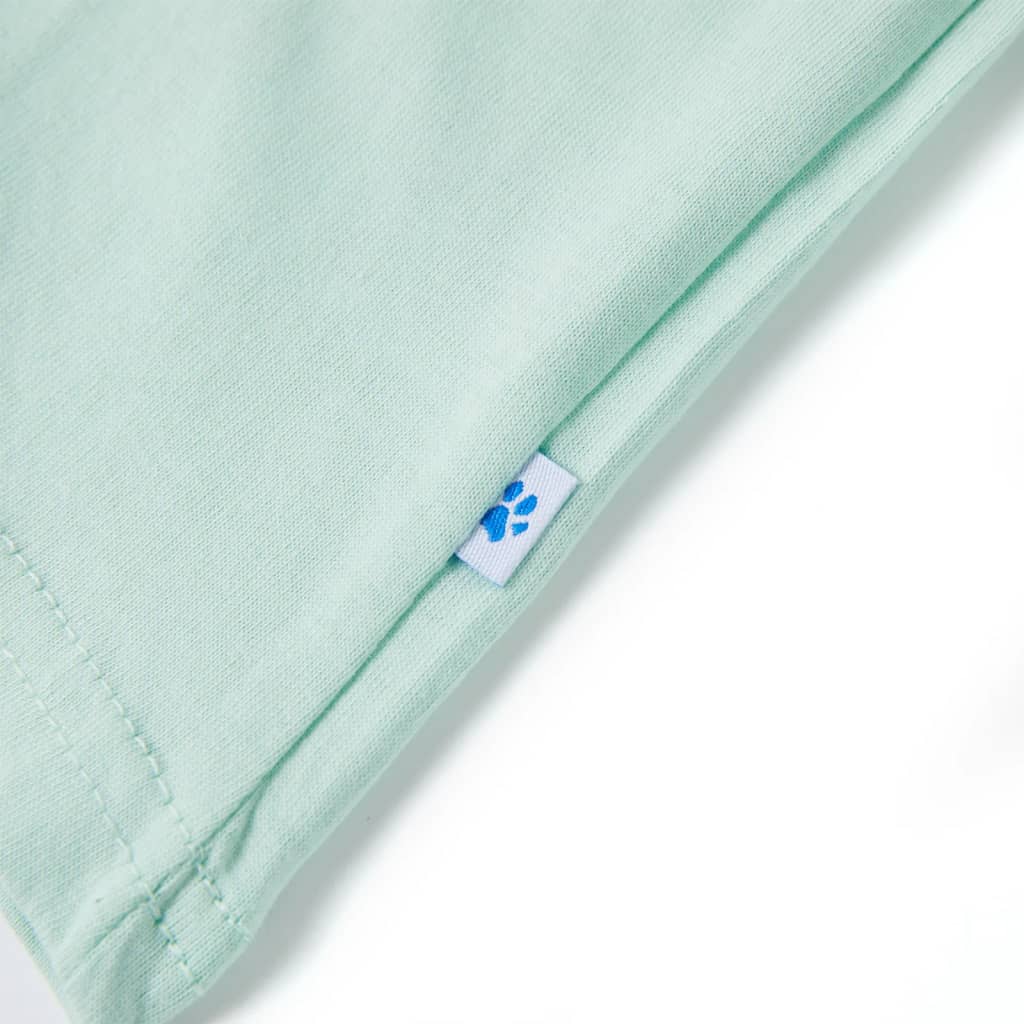 Tricou pentru copii, verde mentă deschis, 104 GartenMobel Dekor