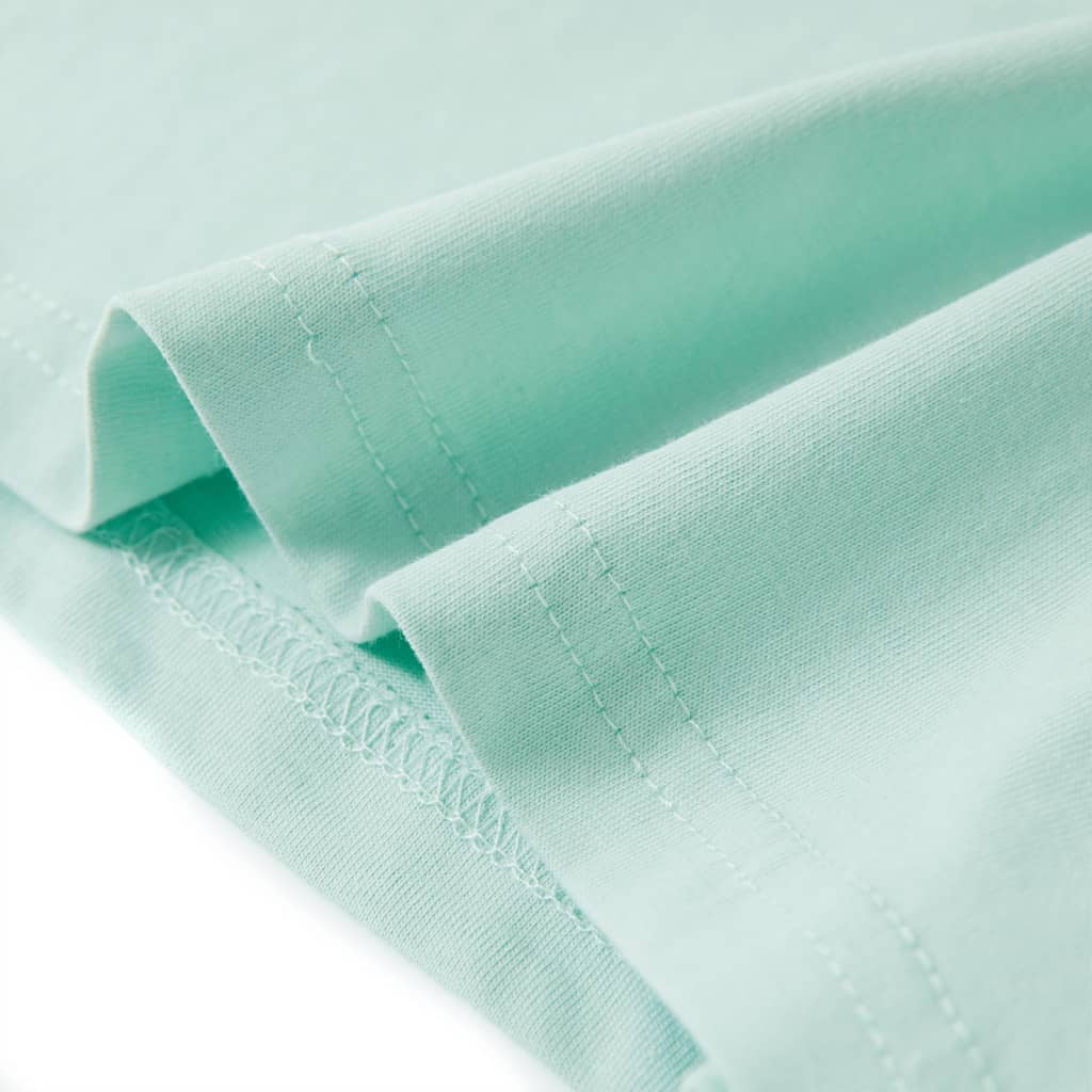 Tricou pentru copii, verde mentă deschis, 140 GartenMobel Dekor