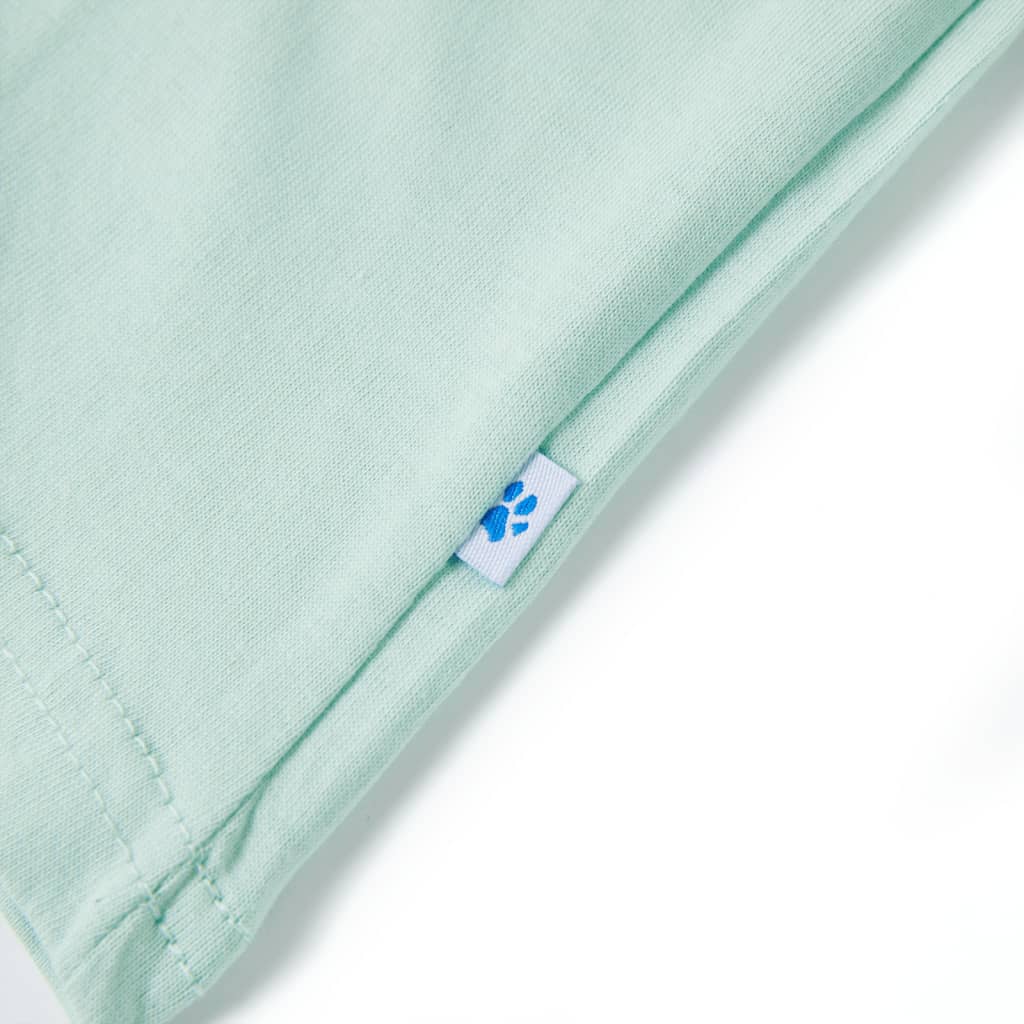 Tricou pentru copii, verde mentă deschis, 92 GartenMobel Dekor