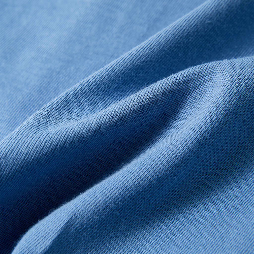 Tricou pentru copii cu mâneci scurte, albastru mediu, 116 GartenMobel Dekor