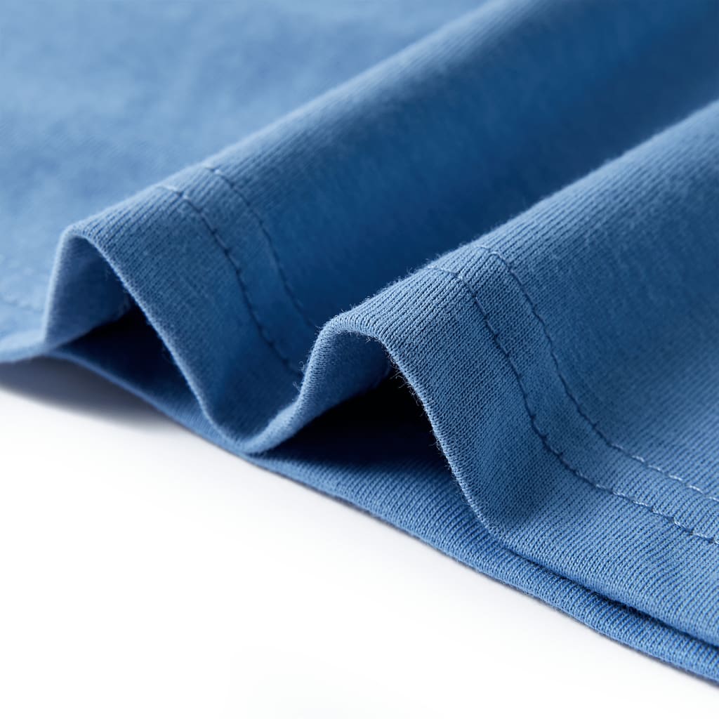 Tricou pentru copii cu mâneci scurte, albastru mediu, 92 GartenMobel Dekor