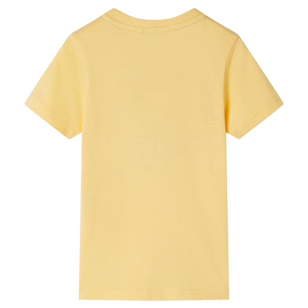 Tricou pentru copii cu mâneci scurte, galben, 104 GartenMobel Dekor
