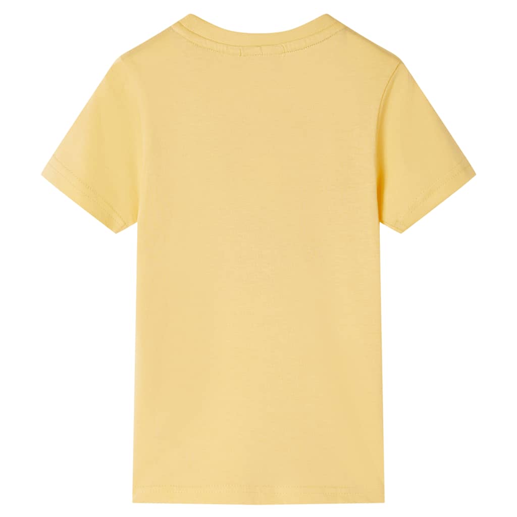 Tricou pentru copii cu mâneci scurte, galben, 116 GartenMobel Dekor