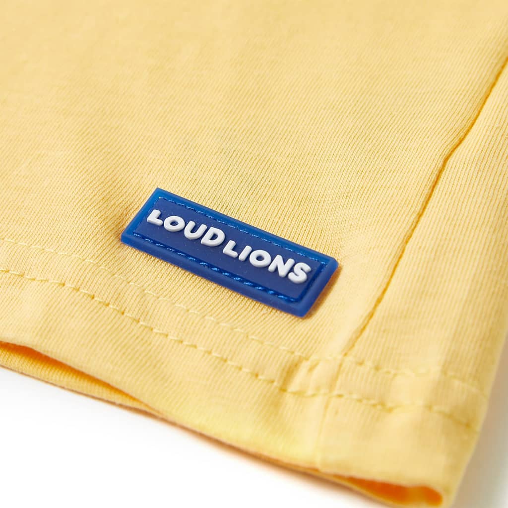 Tricou pentru copii cu mâneci scurte, galben, 140 GartenMobel Dekor