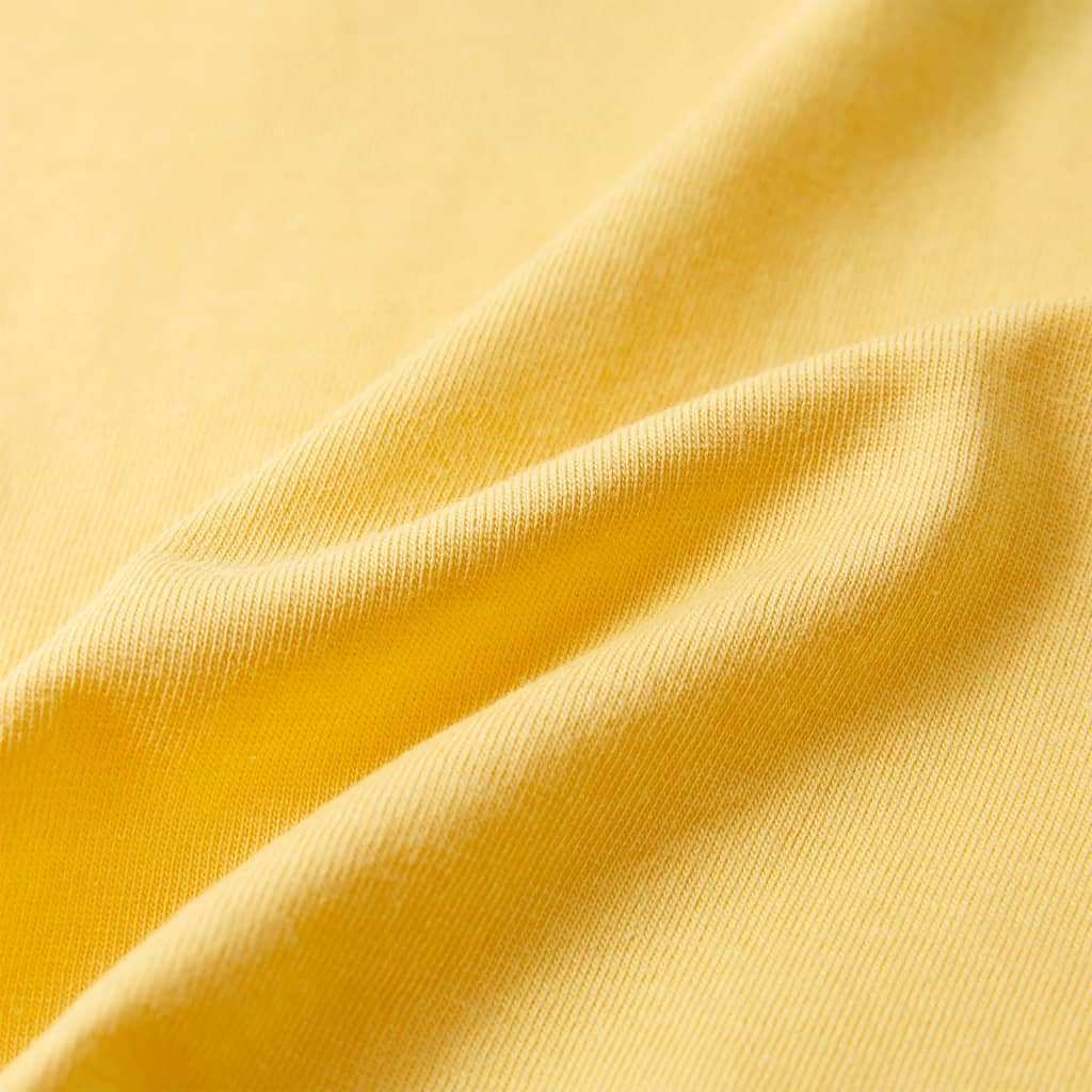 Tricou pentru copii cu mâneci scurte, galben, 140 GartenMobel Dekor