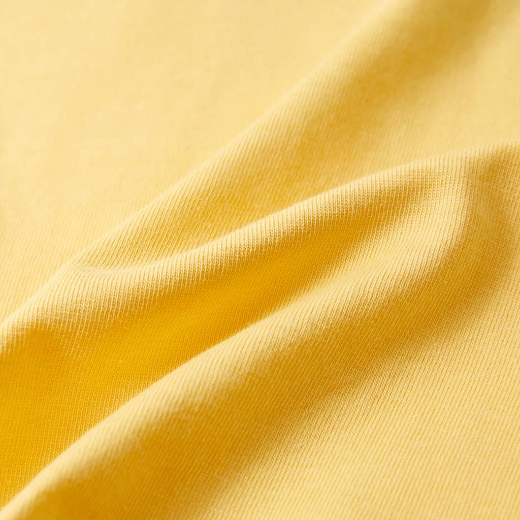 Tricou pentru copii cu mâneci scurte, galben, 92 GartenMobel Dekor