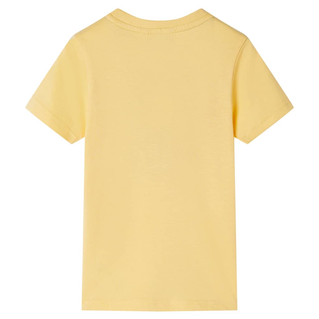 Tricou pentru copii cu mâneci scurte, galben, 92 GartenMobel Dekor