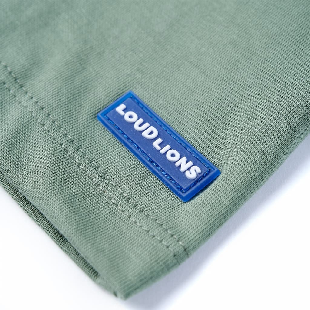 Tricou pentru copii cu mâneci scurte, kaki, 116 GartenMobel Dekor