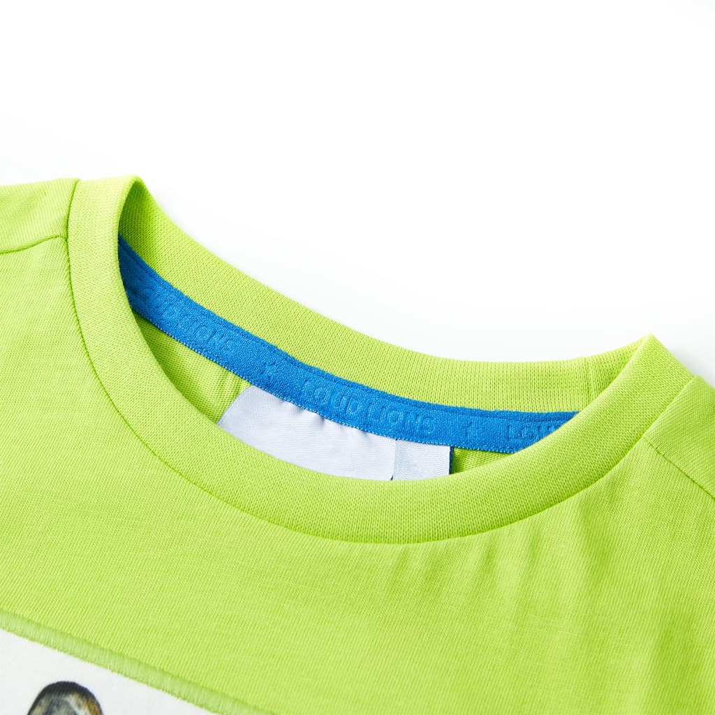 Tricou pentru copii cu mâneci scurte, lime, 140 GartenMobel Dekor