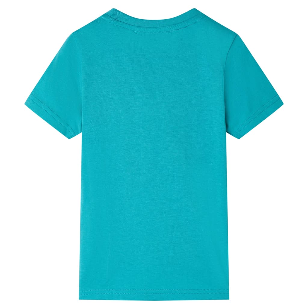 Tricou pentru copii cu mâneci scurte, verde mentă închis, 116 GartenMobel Dekor
