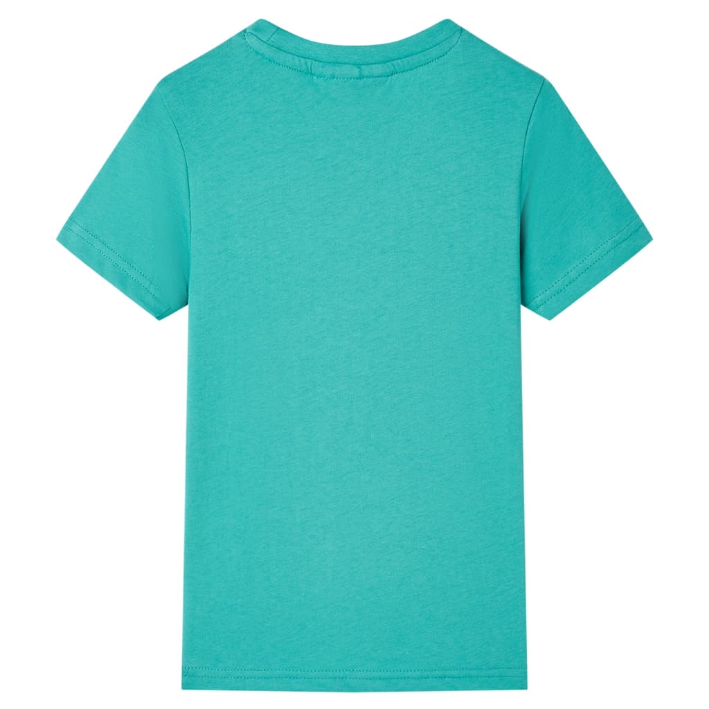 Tricou pentru copii cu mâneci scurte, verde mentă închis, 116 GartenMobel Dekor