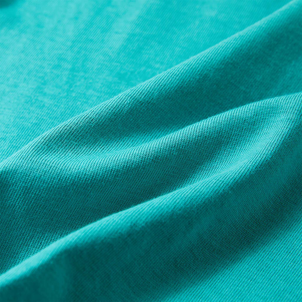 Tricou pentru copii cu mâneci scurte, verde mentă închis, 128 GartenMobel Dekor