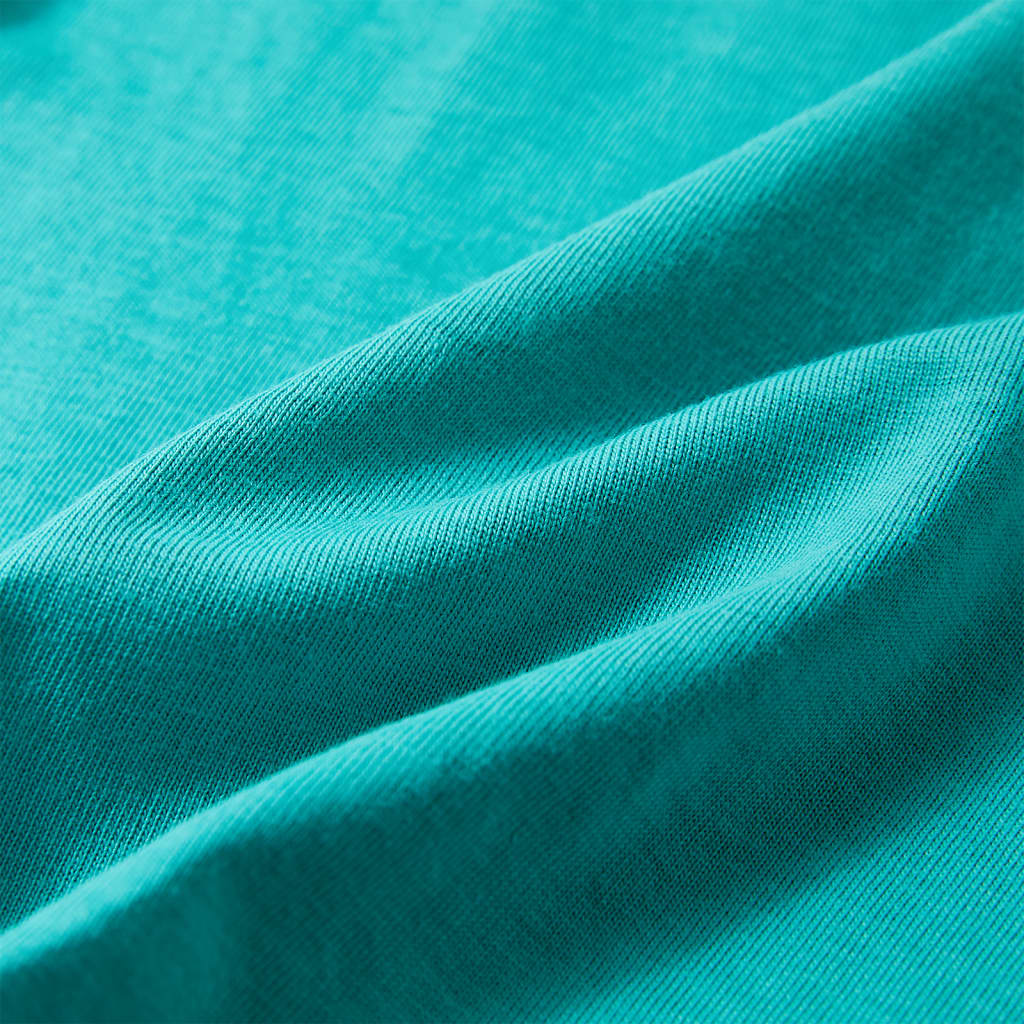 Tricou pentru copii cu mâneci scurte, verde mentă închis, 140 GartenMobel Dekor