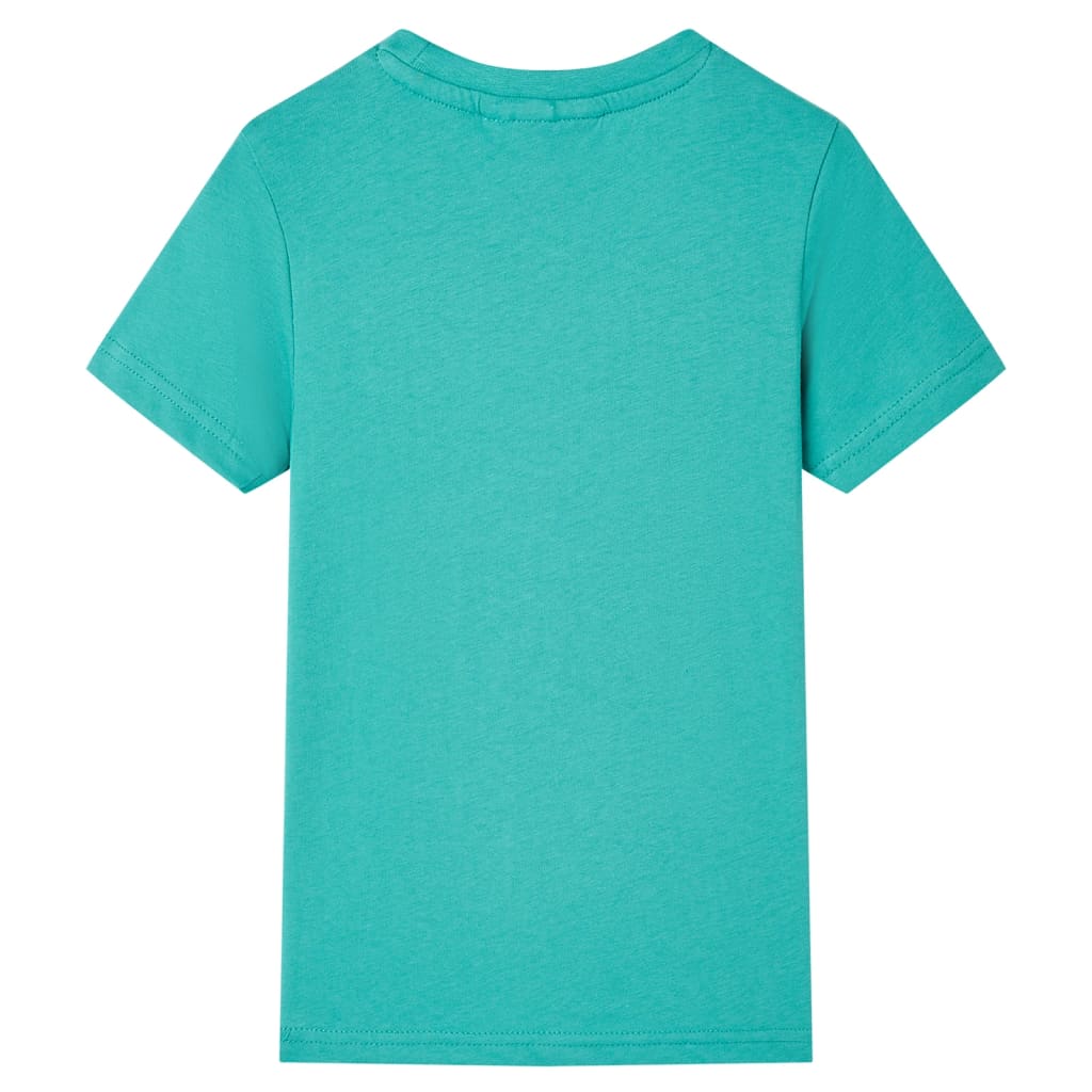 Tricou pentru copii cu mâneci scurte, verde mentă închis, 92 GartenMobel Dekor