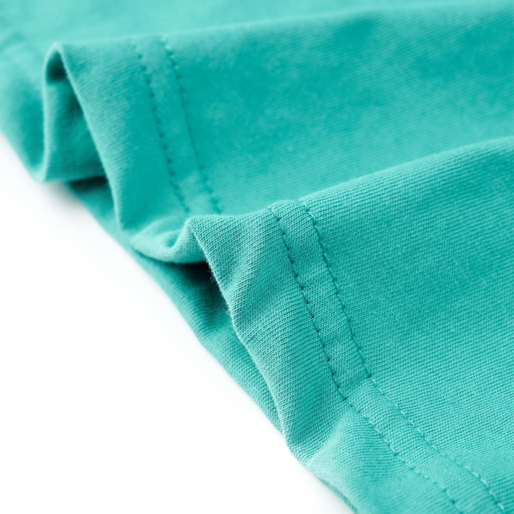 Tricou pentru copii cu mâneci scurte, verde mentă închis, 92 GartenMobel Dekor