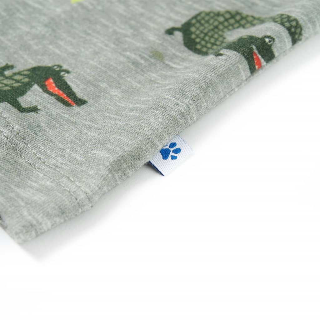 Tricou cămașă pentru copii, kaki melanj deschis, 92 GartenMobel Dekor