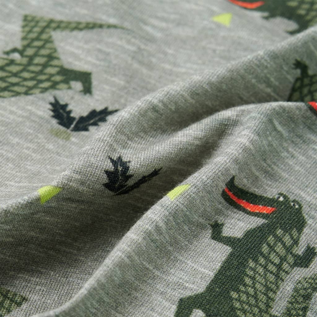 Tricou cămașă pentru copii, kaki melanj deschis, 92 GartenMobel Dekor