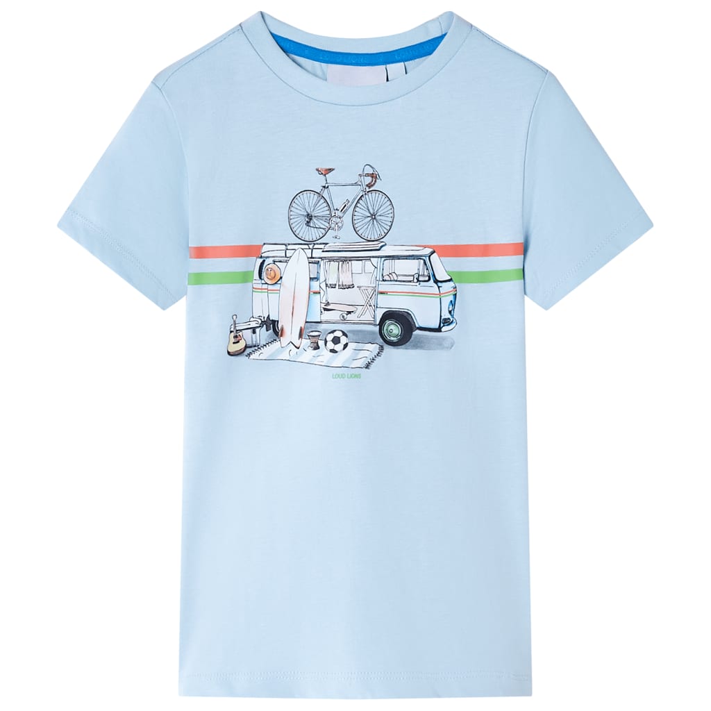 Tricou pentru copii, albastru deschis, 104 GartenMobel Dekor