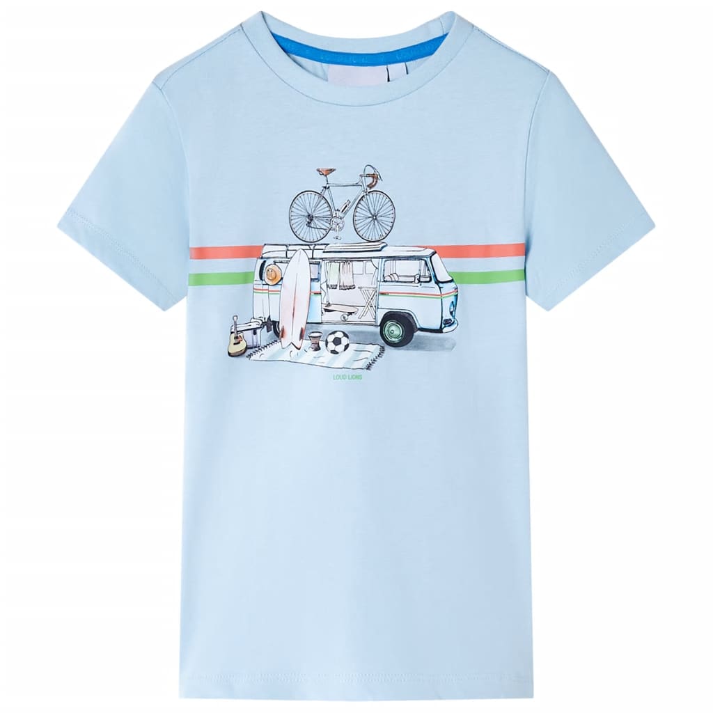 Tricou pentru copii, albastru deschis, 116 GartenMobel Dekor