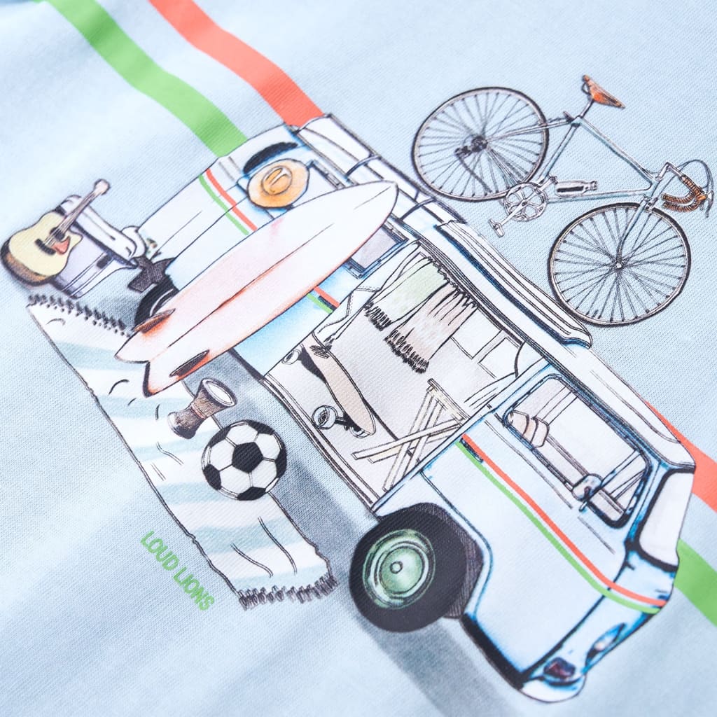 Tricou pentru copii, albastru deschis, 116 GartenMobel Dekor