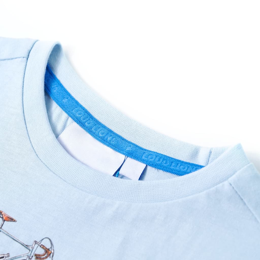 Tricou pentru copii, albastru deschis, 116 GartenMobel Dekor