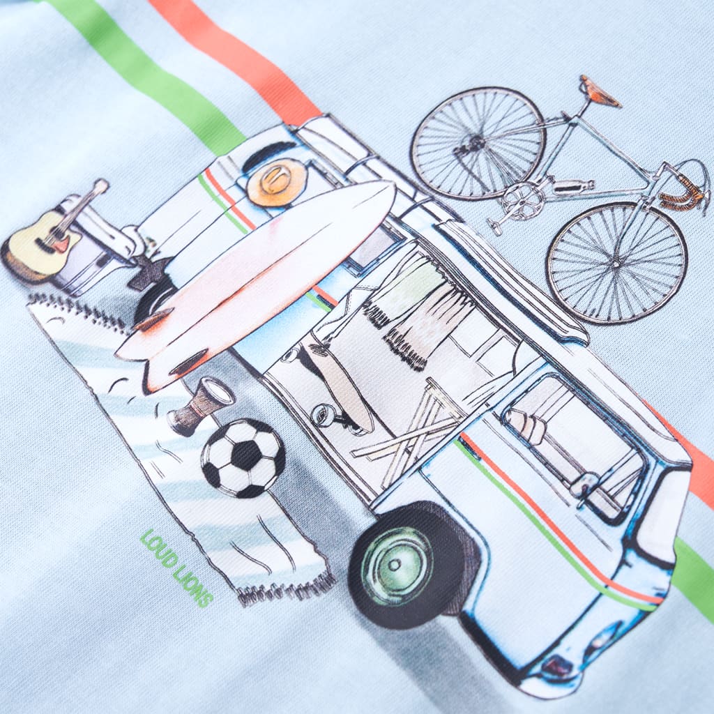Tricou pentru copii, albastru deschis, 92 GartenMobel Dekor