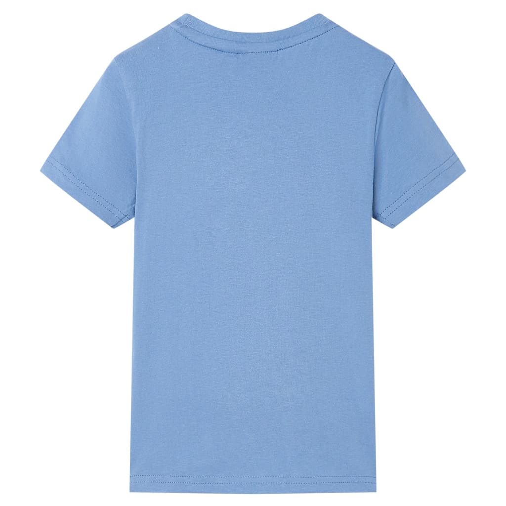 Tricou pentru copii, albastru mediu, 128 GartenMobel Dekor