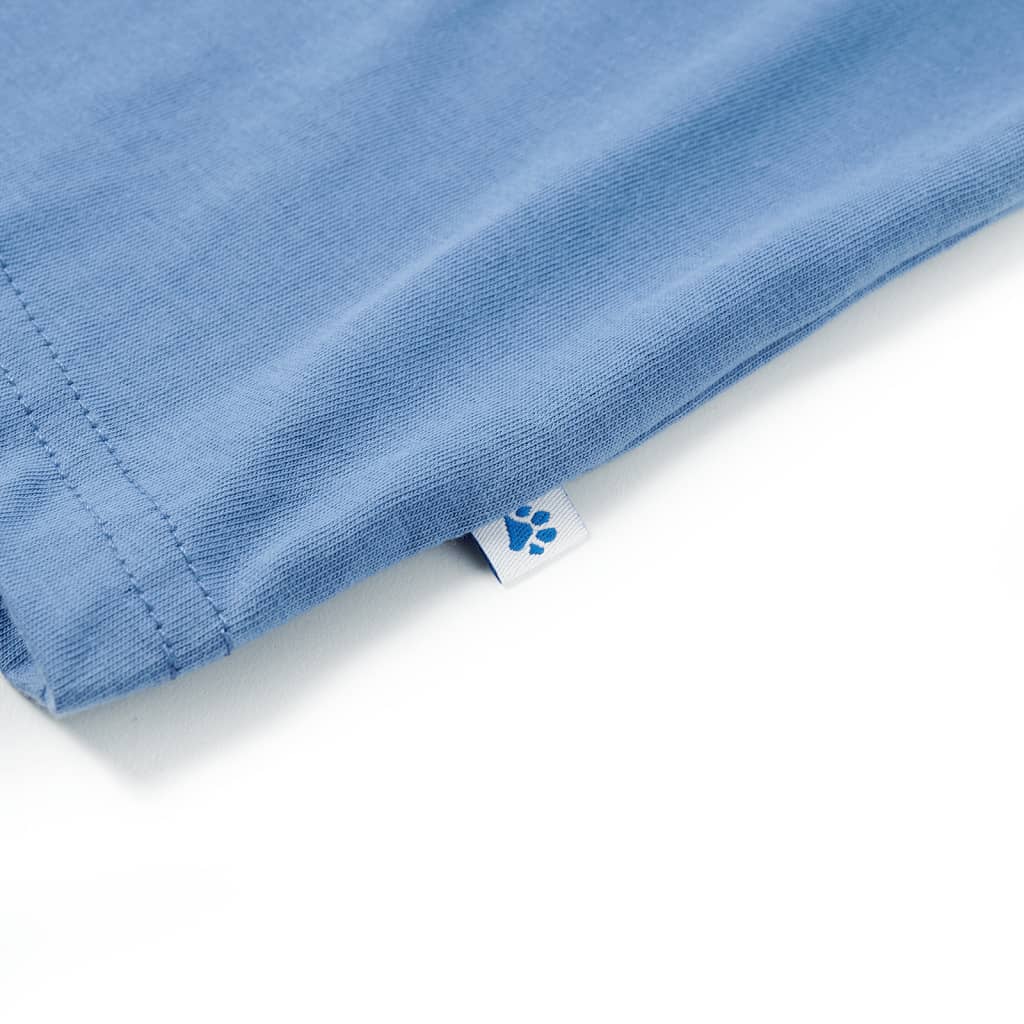Tricou pentru copii, albastru mediu, 128 GartenMobel Dekor
