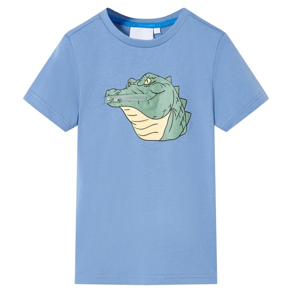 Tricou pentru copii, albastru mediu, 140 GartenMobel Dekor