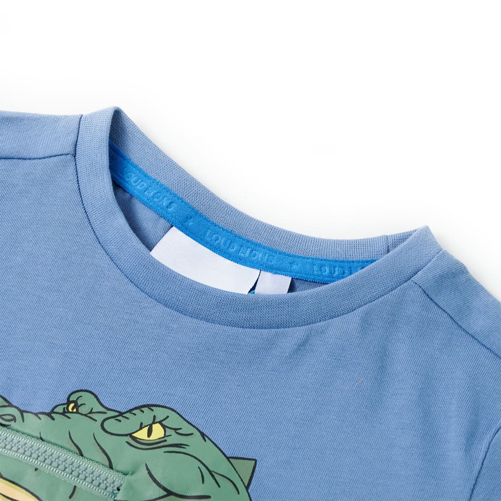 Tricou pentru copii, albastru mediu, 92 GartenMobel Dekor