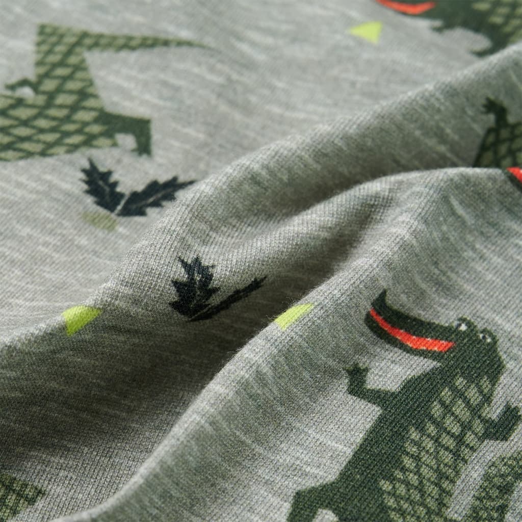 Tricou pentru copii, kaki deschis melanj, 104 GartenMobel Dekor