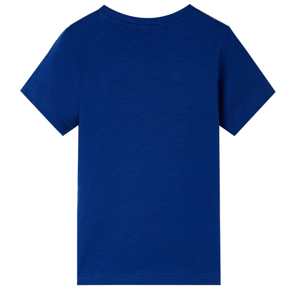 Tricou de copii cu mâneci scurte albastru închis, 140 GartenMobel Dekor