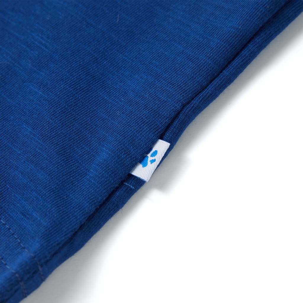 Tricou de copii cu mâneci scurte albastru închis, 140 GartenMobel Dekor