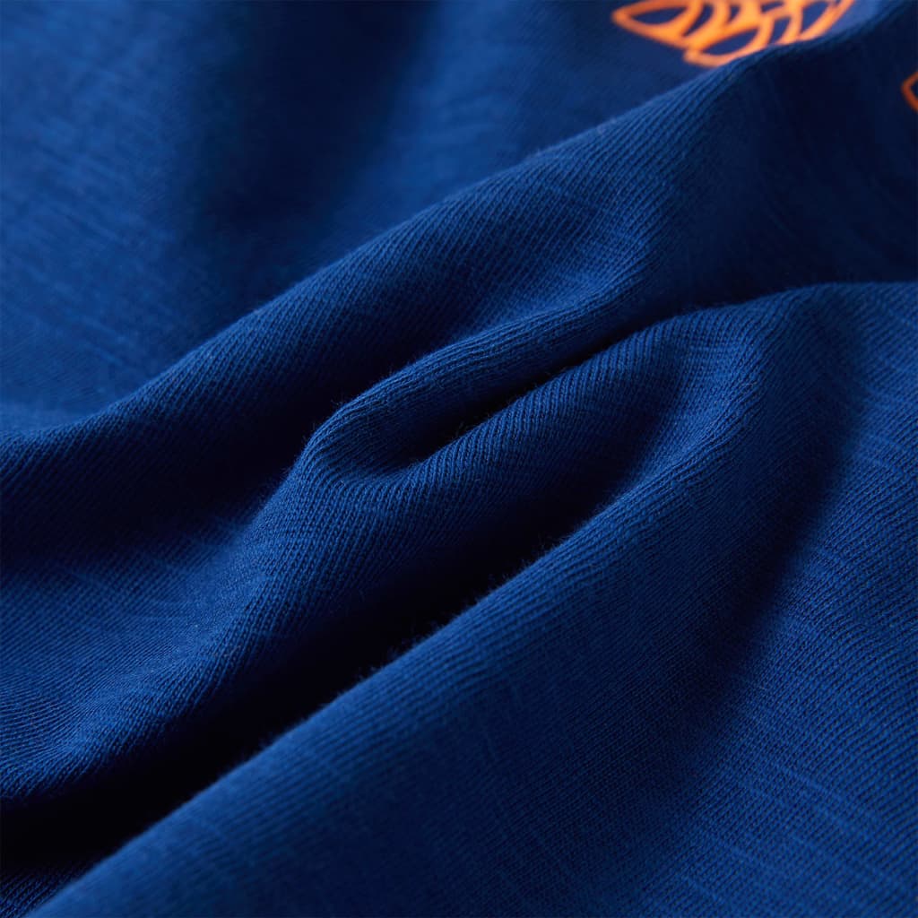 Tricou de copii cu mâneci scurte albastru închis, 92 GartenMobel Dekor