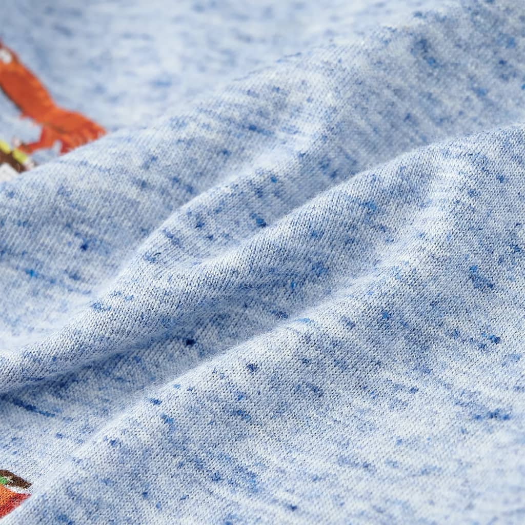 Tricou pentru copii, albastru melanj, 104 GartenMobel Dekor