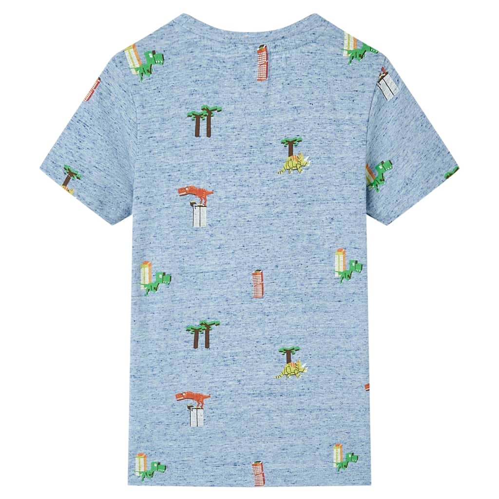Tricou pentru copii, albastru melanj, 116 GartenMobel Dekor